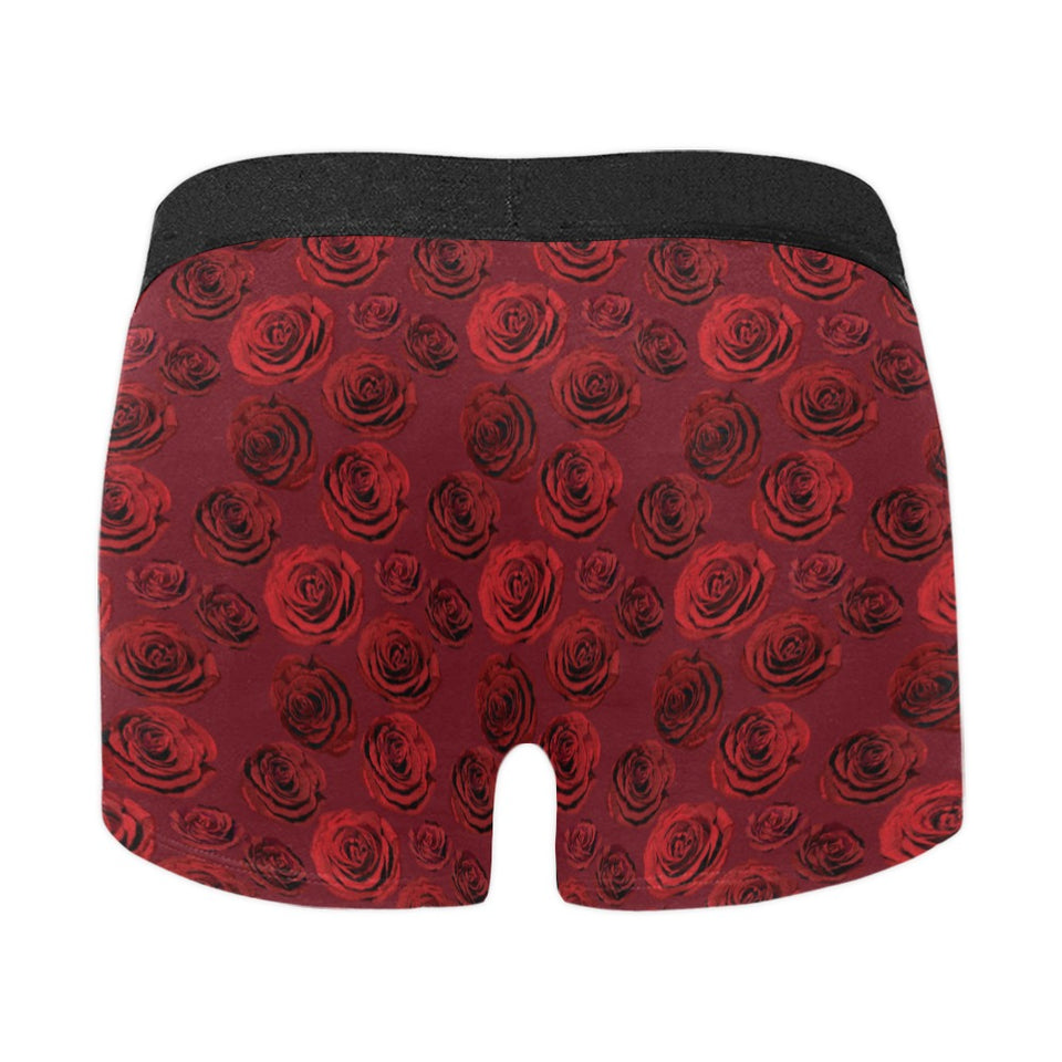 Rose Pattern Print Design 03 Men's All Over Print Boxer Briefs Men's Underwear