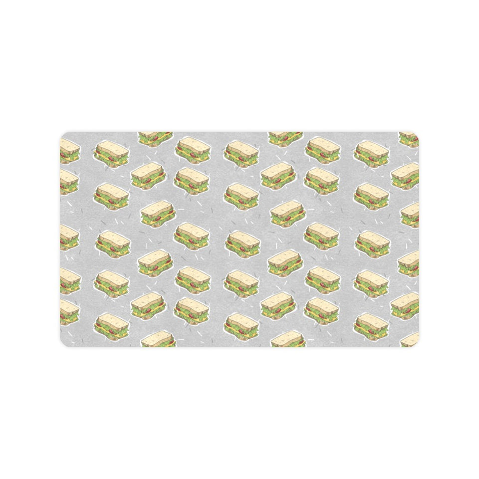 Sandwich Pattern Print Design 05 Doormat