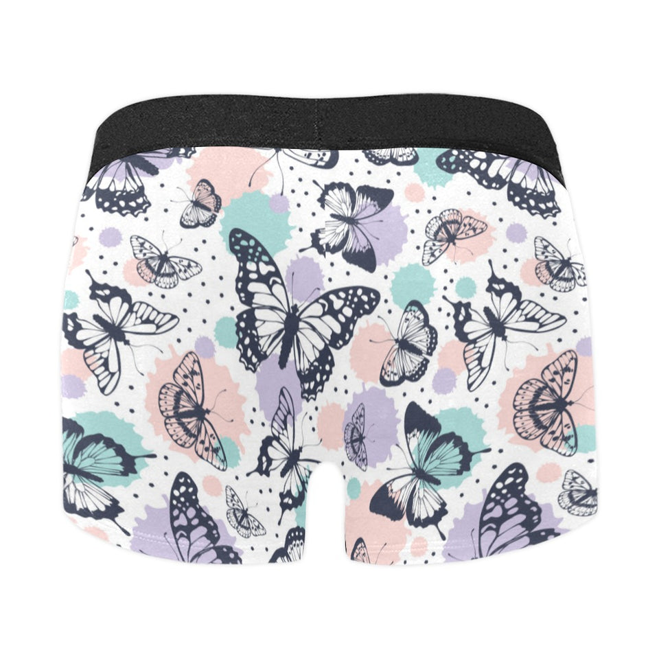 Butterfly pattern Men's All Over Print Boxer Briefs Men's Underwear