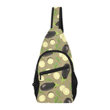 Eggplant Pattern Print Design 02 All Over Print Chest Bag