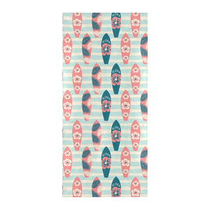 Surfboard Pattern Print Design 02 Beach Towel