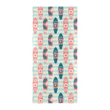 Surfboard Pattern Print Design 02 Beach Towel
