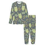Cute owls leaves pattern Women's All Over Print Pajama Set