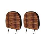 Wood Printed Pattern Print Design 04 Car Headrest Cover