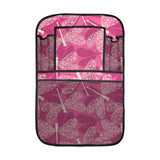 Beautiful dragonfly pink background Car Seat Back Organizer