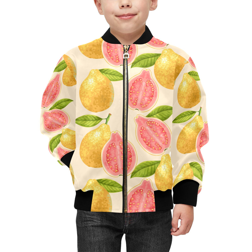 Beautiful guava pattern Kids' Boys' Girls' Bomber Jacket