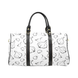 Garlic pattern black white Travel Bag