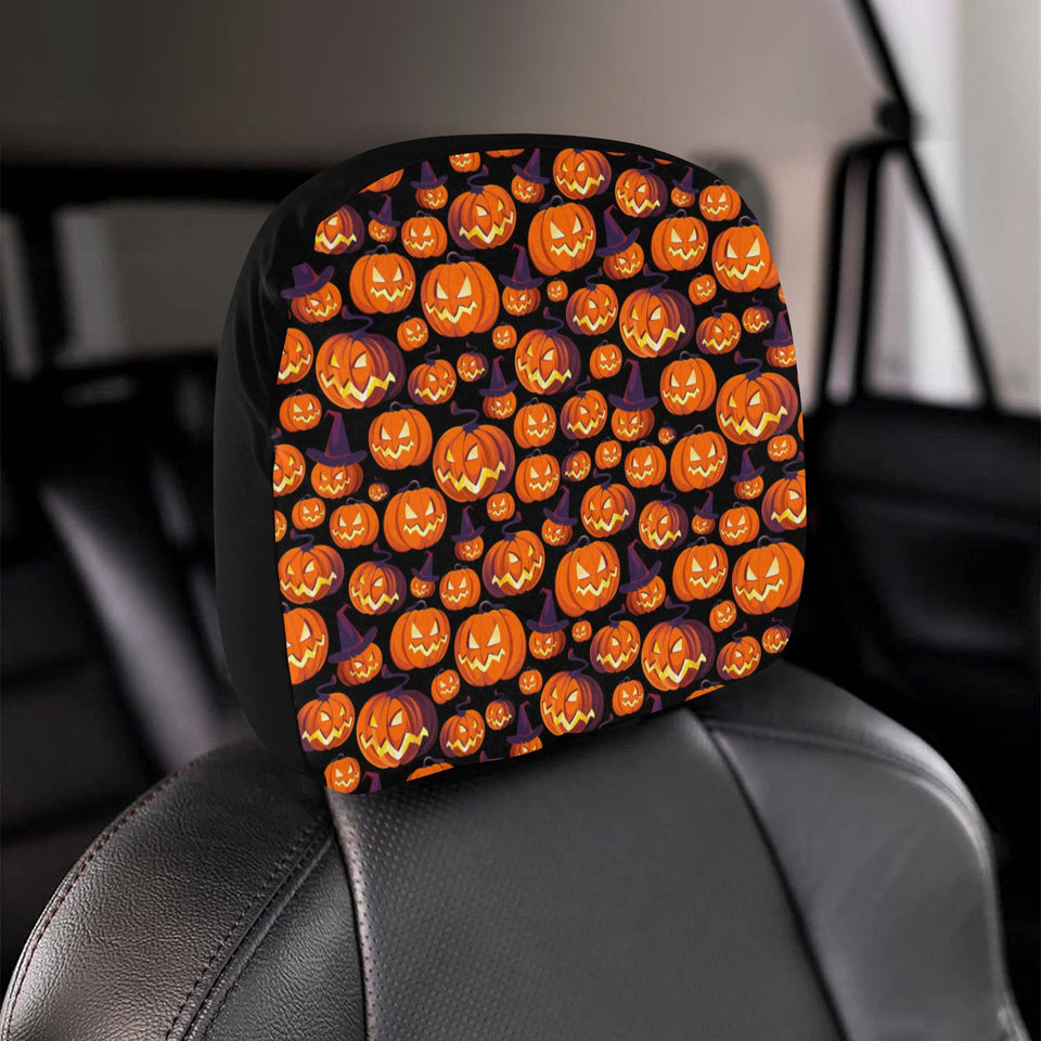 Halloween Pumpkin pattern Car Headrest Cover