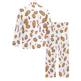 peanuts pattern background Men's Long Pajama Set