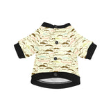 Mustache Beard Pattern Print Design 01 All Over Print Pet Dog Round Neck Fuzzy Shirt