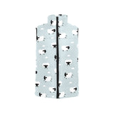 Sheep polka dot cloud pattern Women's Padded Vest