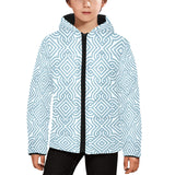 arabic pattern Kids' Boys' Girls' Padded Hooded Jacket