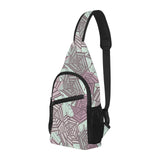 Spider web cobweb design color pattern All Over Print Chest Bag