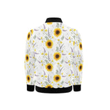 beautiful sunflowers pattern Kids' Boys' Girls' Bomber Jacket