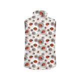Ladybug Pattern Print Design 05 Men's Padded Vest