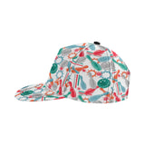 Watercolor bowling pattern All Over Print Snapback Cap