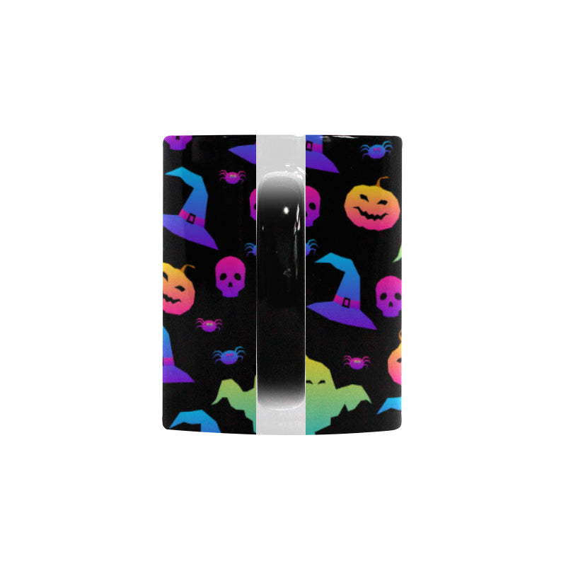 Colorful halloween background Morphing Mug Heat Changing Mug