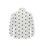 Seagull Pattern Print Design 05 Men's Long Sleeve Polo Shirt