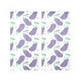 Eggplant Pattern Print Design 05 Gauze Curtain