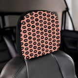 Lips Pattern Print Design 02 Car Headrest Cover
