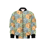 Dice Pattern Print Design 05 Kids' Boys' Girls' Bomber Jacket