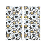 Lion Pattern Print Design 05 Gauze Curtain