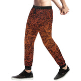 cacao beans tribal polynesian pattern Unisex Casual Sweatpants