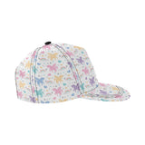 colorful unicorn rainbow heart pattern All Over Print Snapback Cap