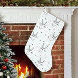 Cute goat design pattern Christmas Stocking