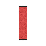 strawberry pattern red background Car Seat Belt Cover
