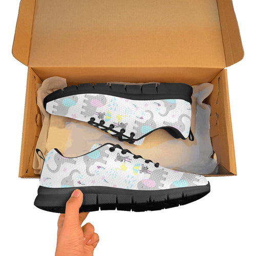 Cute elephant mouse pattern Women's Sneaker Shoes