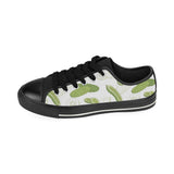 Cucumber sketch pattern Men's Low Top Canvas Shoes Black