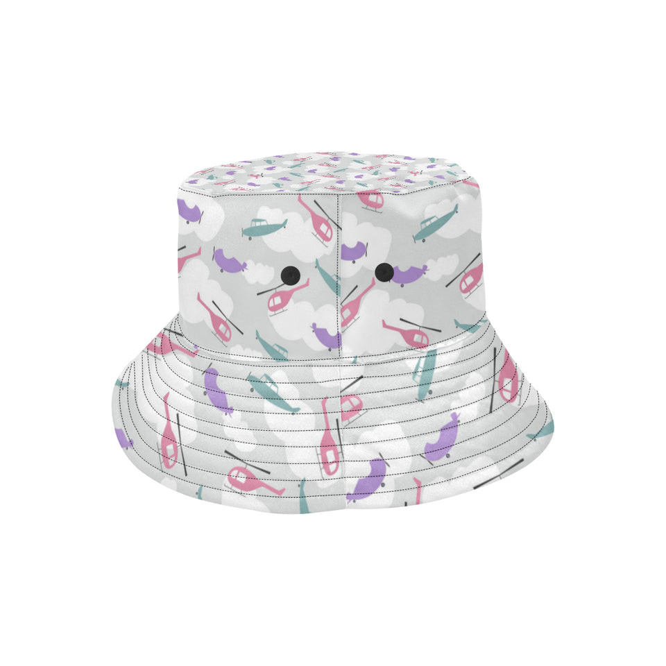 Helicopter plane pattern Unisex Bucket Hat