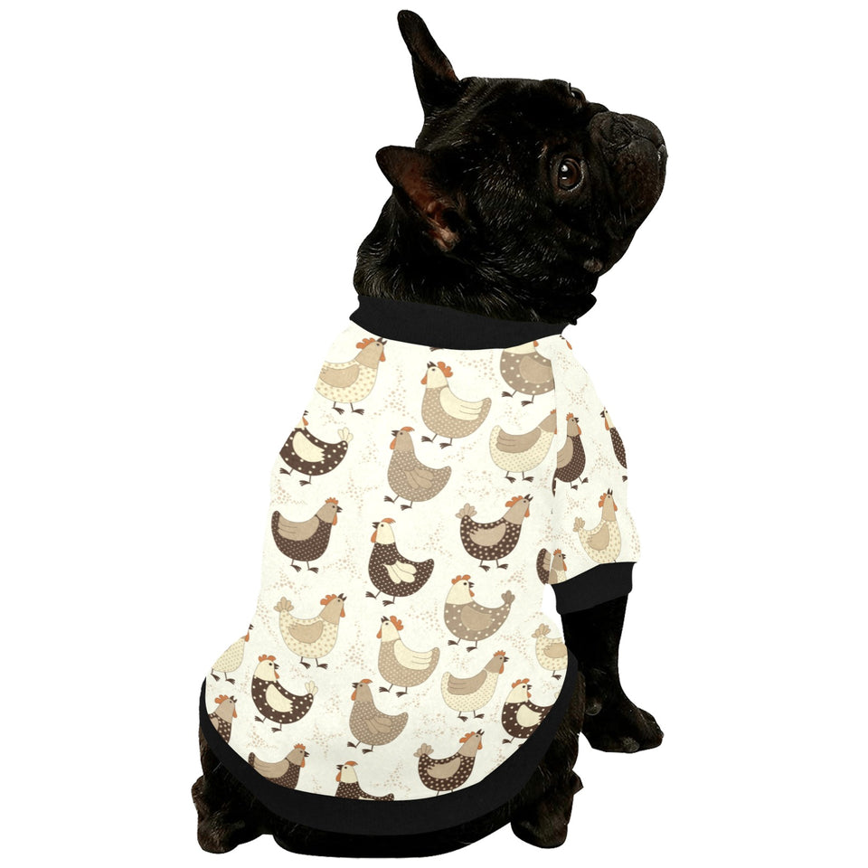 Cute rooster chicken cock All Over Print Pet Dog Round Neck Fuzzy Shirt