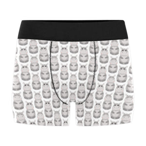 Hippopotamus Pattern Print Design 05 Men's All Over Print Boxer Briefs Men's Underwear