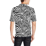 Zebra skin pattern Men's All Over Print Polo Shirt
