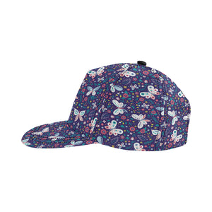 Colorful butterfly flower pattern.eps All Over Print Snapback Cap