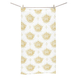 Gold Ornamental lotue waterlily symbol pattern Bath Towel