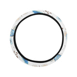 blue butterfly pattern Car Steering Wheel Cover