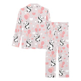 Cute panda ballon heart pattern Women's Long Pajama Set