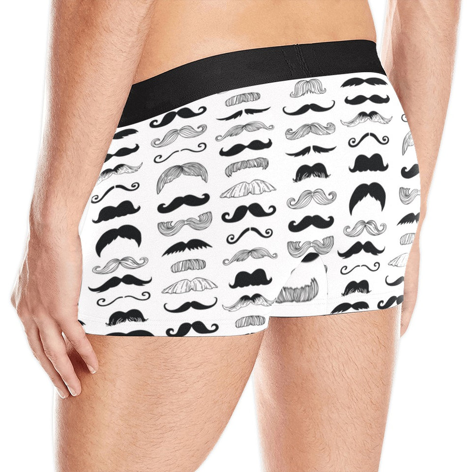 Mustache Beard Pattern Print Design 04 Men's All Over Print Boxer Briefs Men's Underwear
