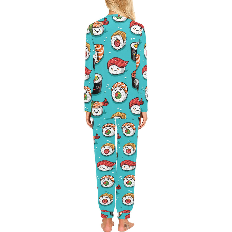 Cute sushi pattern Women's All Over Print Pajama Set