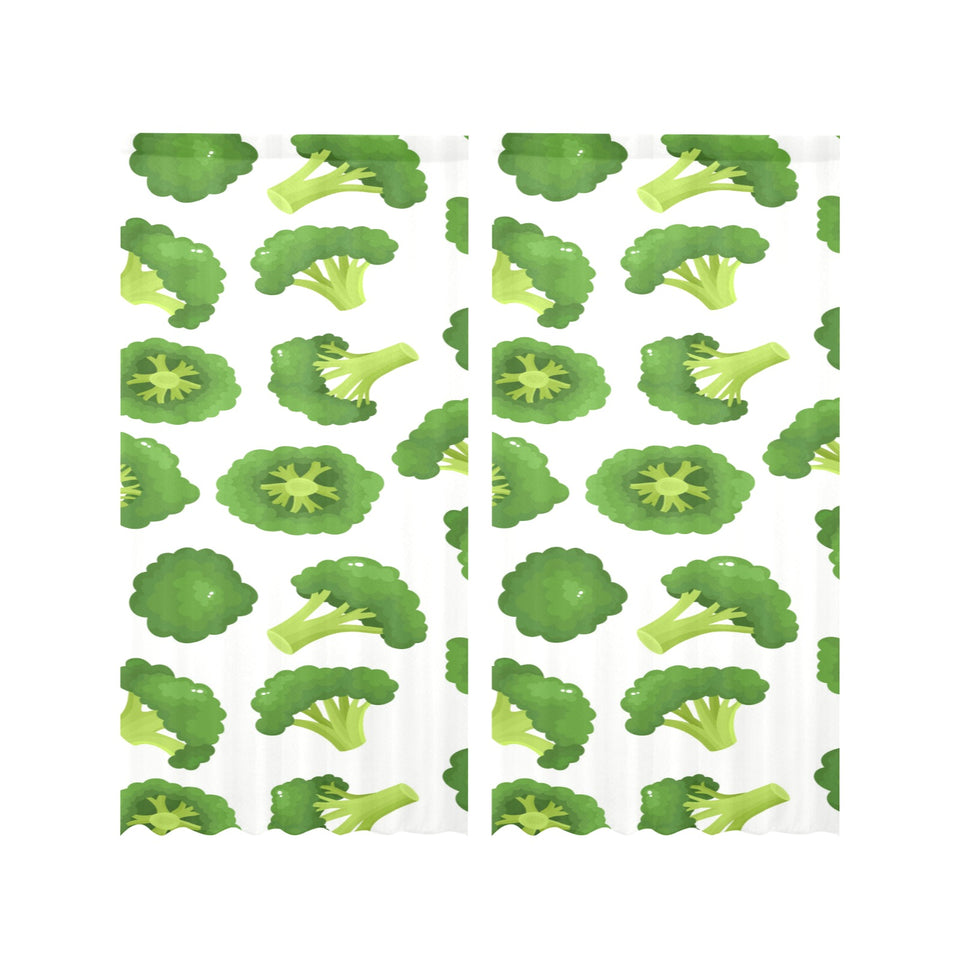 Cute broccoli pattern Gauze Curtain