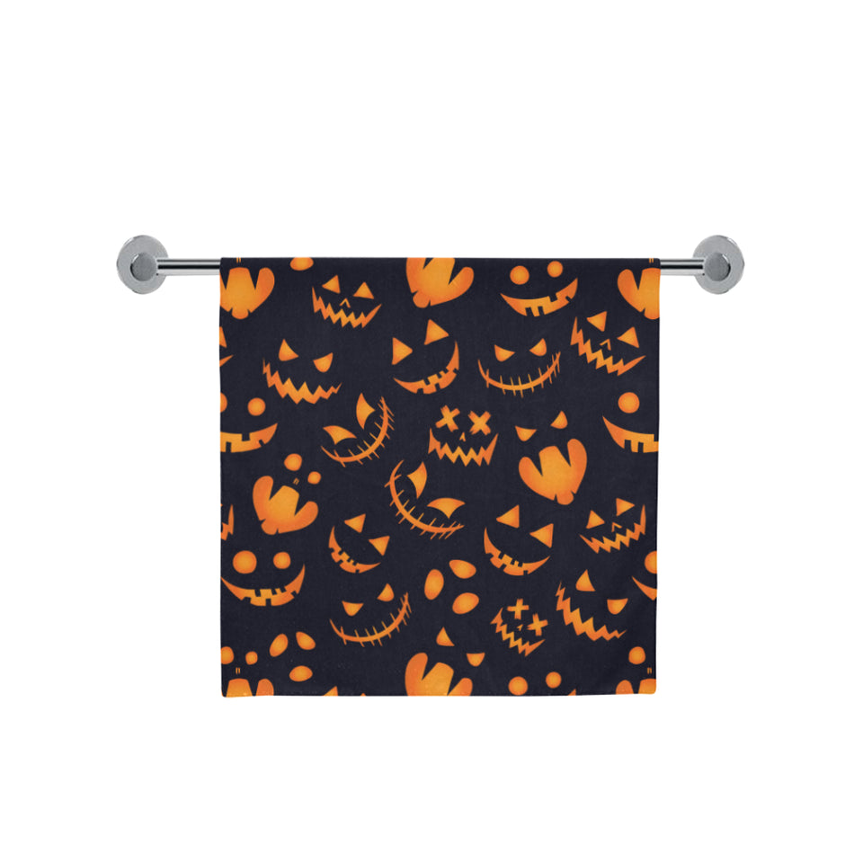 Halloween pattern Pumpkin background Bath Towel