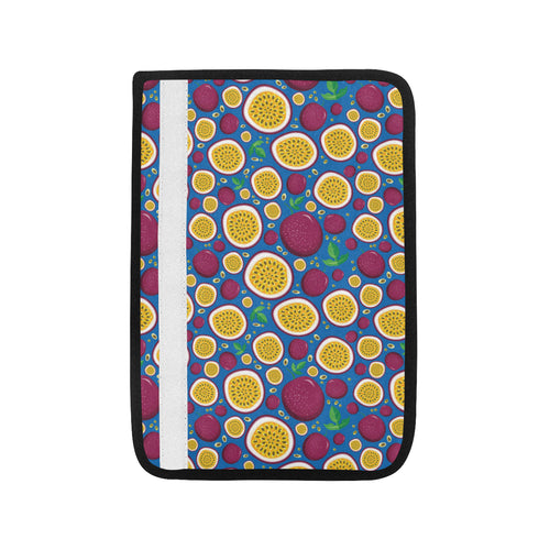 Passion fruit blue background Car Seat Belt Cover