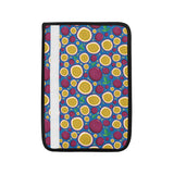 Passion fruit blue background Car Seat Belt Cover