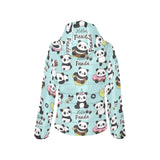 Cute baby panda pattern Women's Padded Hooded Jacket