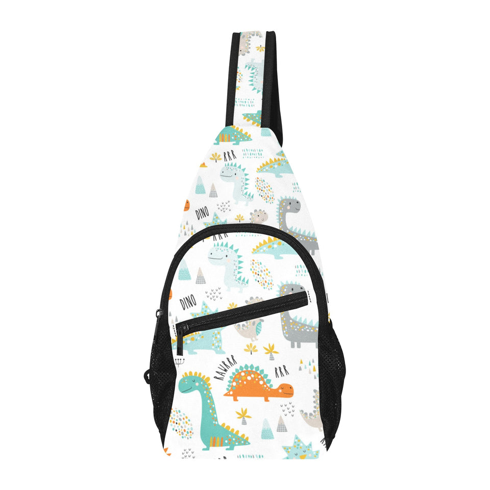 Cute funny kids dinosaurs pattern All Over Print Chest Bag