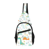 Cute funny kids dinosaurs pattern All Over Print Chest Bag