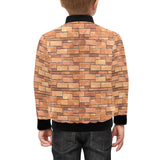 Brick Printed Pattern Print Design 04 Kids' Boys' Girls' Bomber Jacket